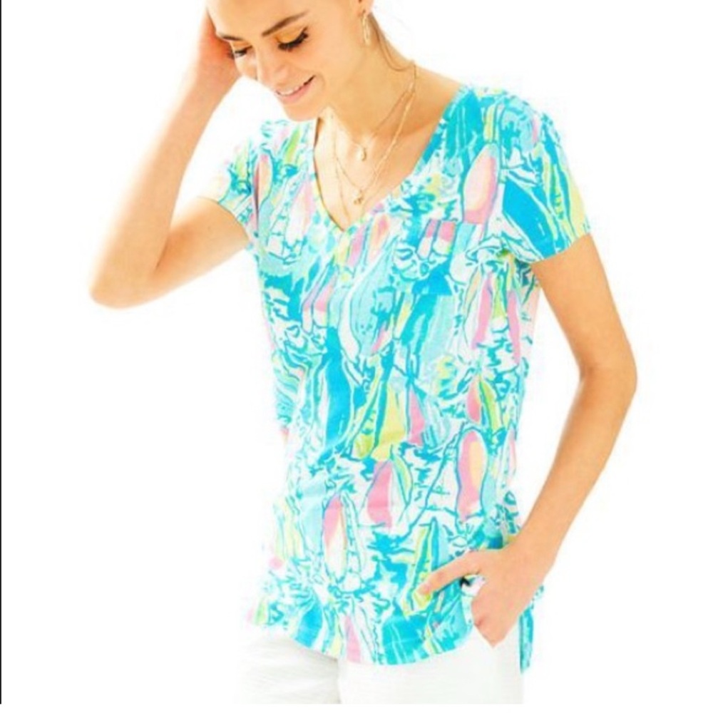 Lilly Pulitzer Meredith Tee - Beach And Bae Small